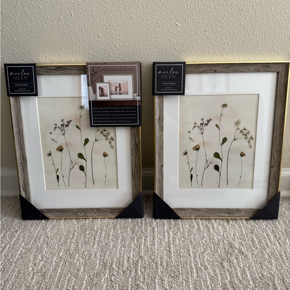 Marlow Natural Floral Picture Frames